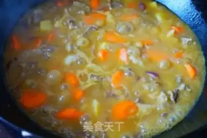 Make Curry beef rice step 9