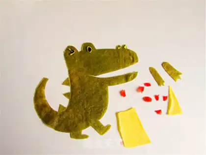 Make Springcakes for alligator fun step 4
