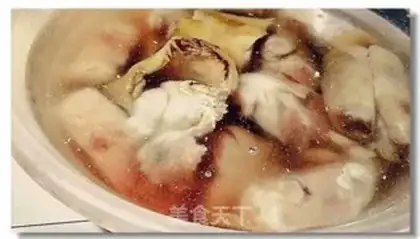 Make Water boiled hoof flowers step 0