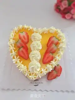 Make Eight-inch heart-shaped orange cake step 13