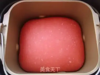 Make Red rose bread step 8