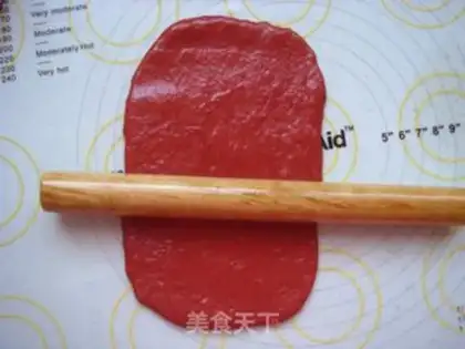 Make Red rose bread step 11