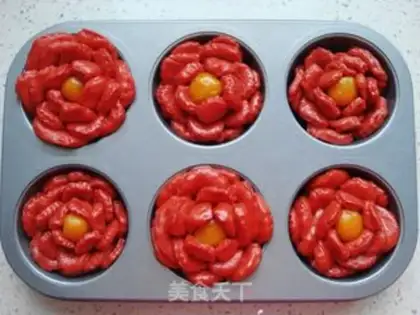 Make Red rose bread step 16