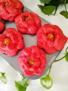 Make Red rose bread step 19
