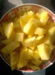 Make Old pineapple meat step 2