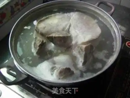Make Snack-hot date pork soup step 4