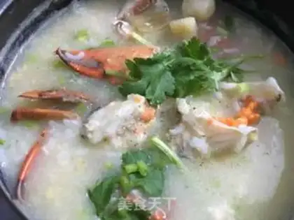 Make Crab congee step 10
