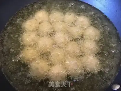 Make Fried rice meatballs step 6