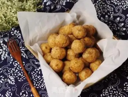 Make Fried rice meatballs step 7