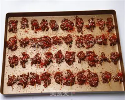 Make Spicy toothpick beef step 3