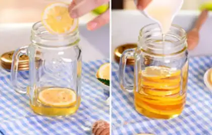 Make Honey lemon tea step 3