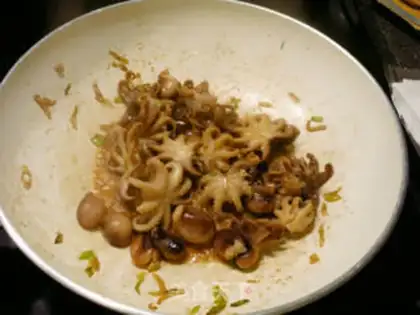 Make Ginger onion octopus step 2