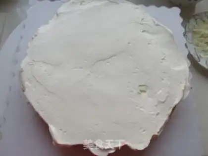 Make Homemade cream fruit cake step 9