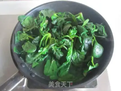 Make Pork and spinach step 2