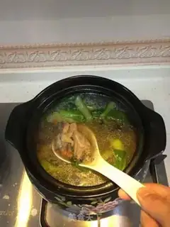 Make The rooster makes soup step 4