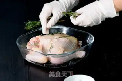 Make Chicken with garlic butter step 1