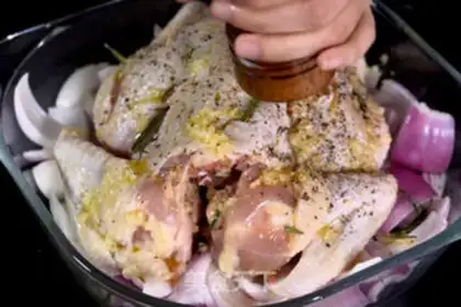 Make Chicken with garlic butter step 5