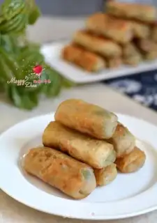 Make Spring rolls step 17