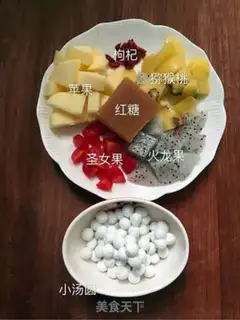 Make Fruit and soup step 0