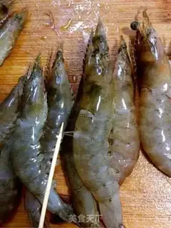 Make Garlic back shrimp step 2