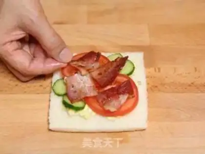 Make Egg bacon salad sandwich step 9