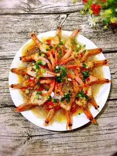Make Garlic back shrimp step 11