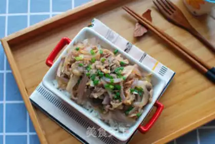 Make Microwave cow rice step 5
