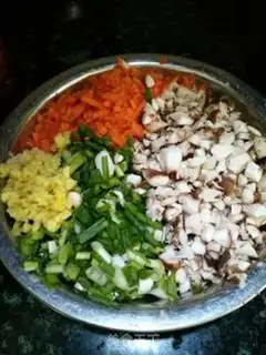 Make Carrot mushroom dumplings step 0