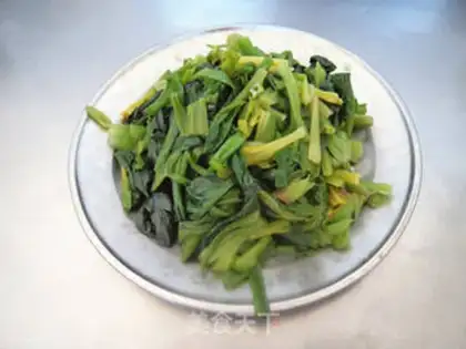 Make A spinach fried fan step 5