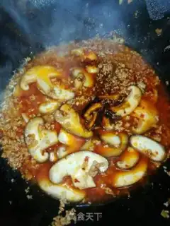 Make Meatloaf mushrooms and fried fans step 5