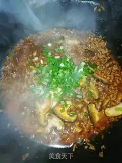 Make Meatloaf mushrooms and fried fans step 7