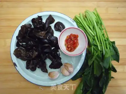 Make Wood and spinach step 0