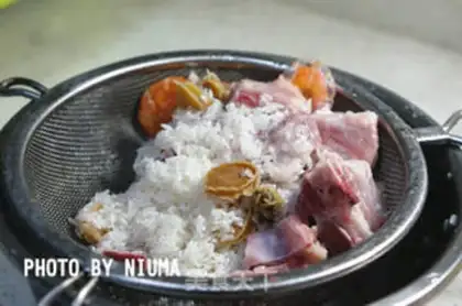 Make Porridge of abalone step 3