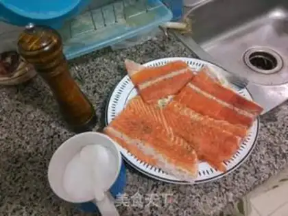 Make Barbecue salmon step 0