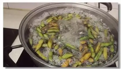 Make Salt-water beans step 2