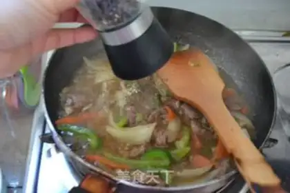 Make Black pepper beef step 6