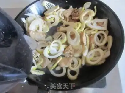 Make Spring fried meat step 6