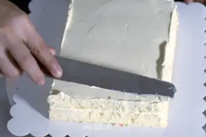 Make Salt cream cake step 12