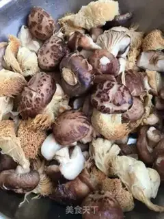 Make Chicken stew mushrooms step 1