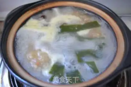 Make Seaweed tofu soup step 5
