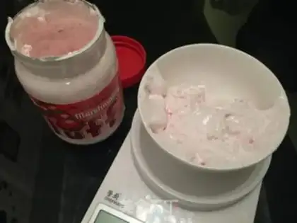 Make Strawberry marshmallow rolls step 3