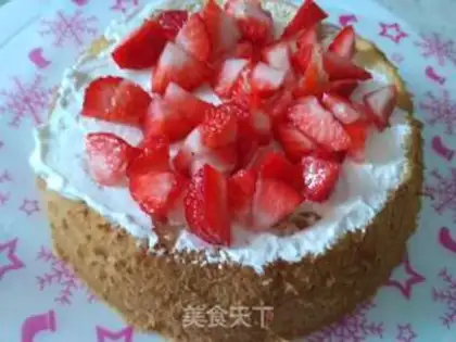 Make Strawberry cream cake step 10