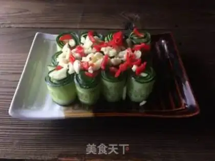 Make Cream cucumber rolls step 3