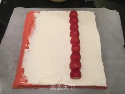 Make Strawberry marshmallow rolls step 9