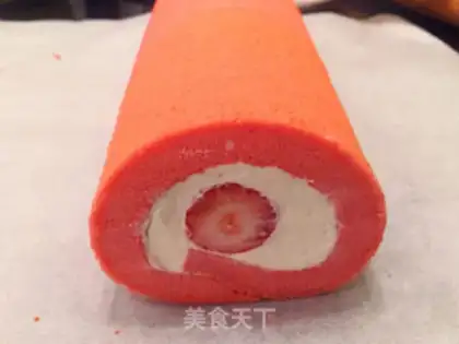 Make Strawberry marshmallow rolls step 10