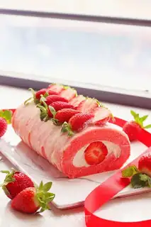 Make Strawberry marshmallow rolls step 11