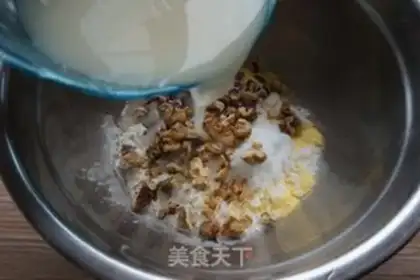 Make walnut corn paste step 2