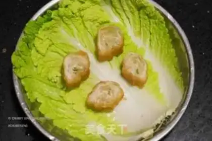 Make Salted egg meatloaf step 8
