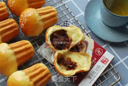 Make Chestnut red bean soft bun step 11