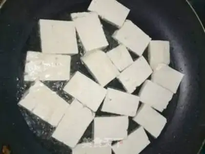 Make Garlic tofu step 1